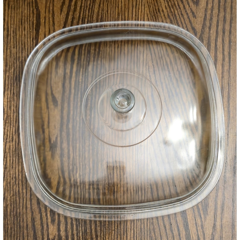 Pyrex Corning A-12-C Replacement Lid 10 1/2 Inch Square Dome Clear Glass Vintage